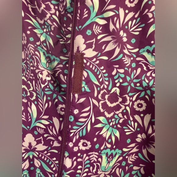 Columbia Kids Raincoat - Purple and Teal Floral - Picture 5 of 13